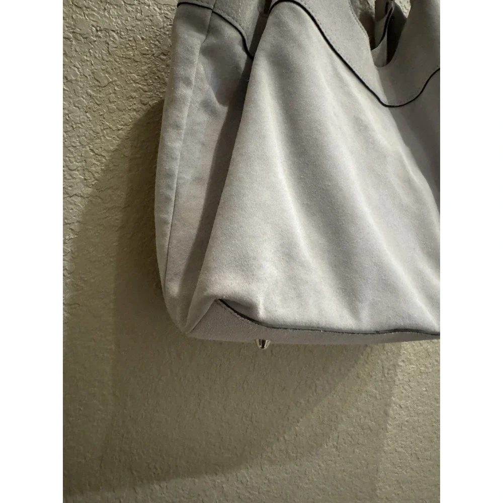 Anna Paola Cream Suede Hobo Bag Luce